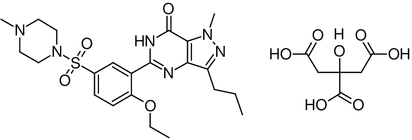 Chemical Structure of Sildenafil Citrate